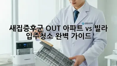 새집증후군 OUT! 아파트 vs 빌라 입주청소 완벽 가이드 ✨